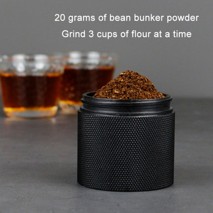 CNC Stainless Steel Hand Crank Coffee Bean Grinder, Specification: Seven Corner Red-garmade.com