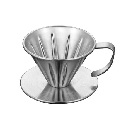 Double-layer Stainless Steel Pour-over Coffee Filter, Size: Small-garmade.com