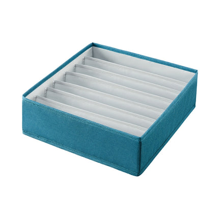 Foldable Drawer Clothes Storage Box, Spec: 7 Grids (Green)-garmade.com