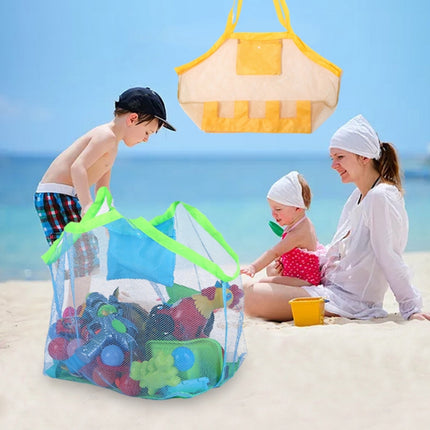 Large Outdoor Children Beach Bag Toy Shell Storage Bag(Orange)-garmade.com