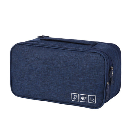 RH901 Portable Travel Underwear Bra Packaging Storage Bag(Navy Blue)-garmade.com