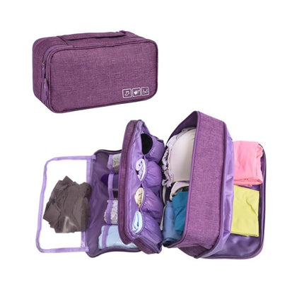 RH901 Portable Travel Underwear Bra Packaging Storage Bag(Light Grey)-garmade.com