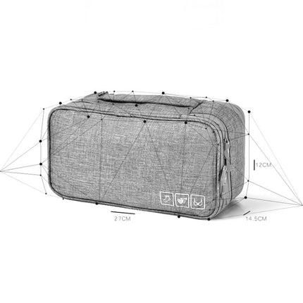RH901 Portable Travel Underwear Bra Packaging Storage Bag(Wine Red)-garmade.com