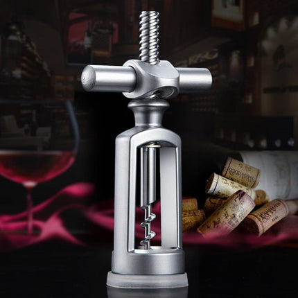 Kitchen Zinc Alloy Wine Bottle Opener(Silver)-garmade.com