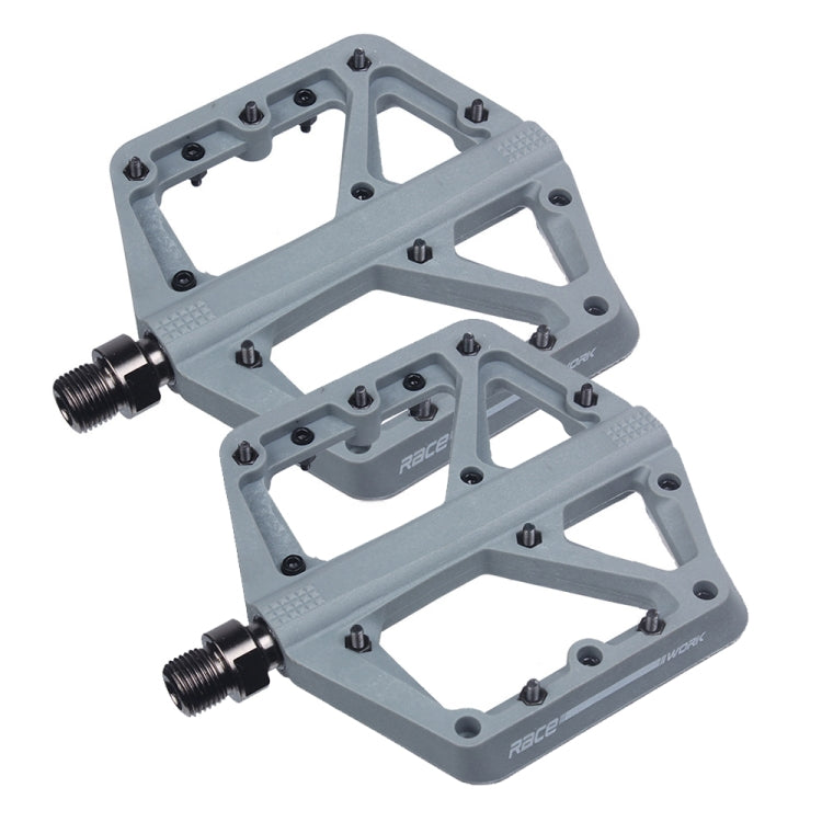 racework pedal RACEWORK RK66 Mountain Bike Nylon Fiber Pedals(Grey) – Garmade