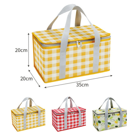 JY2209 Camping Moistureproof Portable Picnic Basket Set, Spec: Red White-garmade.com