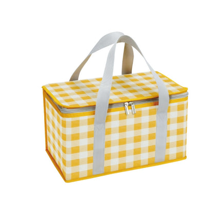 JY2209 Camping Moistureproof Portable Picnic Basket Set, Spec: Yellow White-garmade.com