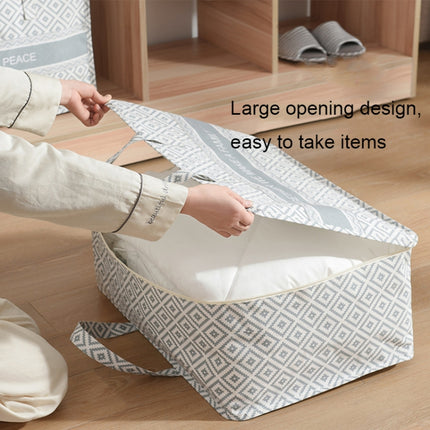 Portable Home Clothes Organizer Moving Bag, Specification: 50x35x20cm(Gray Block)-garmade.com