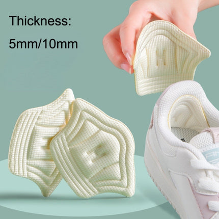 10 Pairs Tailored Sneaker Heel Tab Anti-wear and Anti-drop Tracker, Thickness: 5mm (Beige)-garmade.com