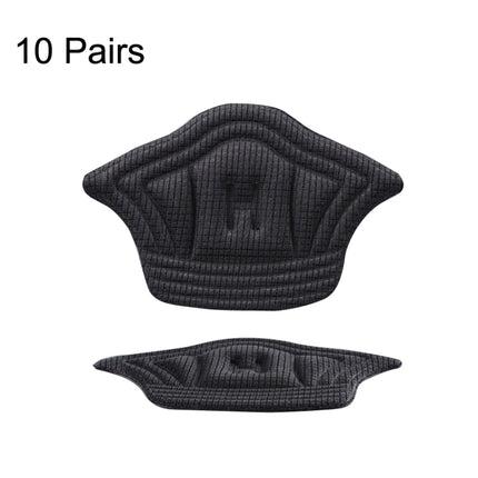 10 Pairs Tailored Sneaker Heel Tab Anti-wear and Anti-drop Tracker, Thickness: 10mm (Black)-garmade.com