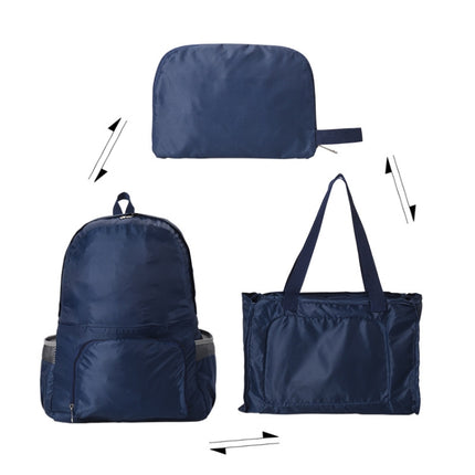 RH809 Outdoor Waterproof Folding Backpack(Navy Blue)-garmade.com