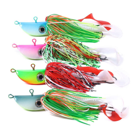 HENGJIA JIG Fish Head Beard Lead Hook, Specification: 20G(No. 2)-garmade.com