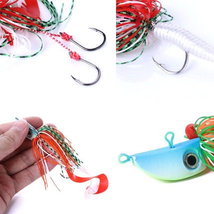 HENGJIA JIG Fish Head Beard Lead Hook, Specification: 20G(No. 2)-garmade.com