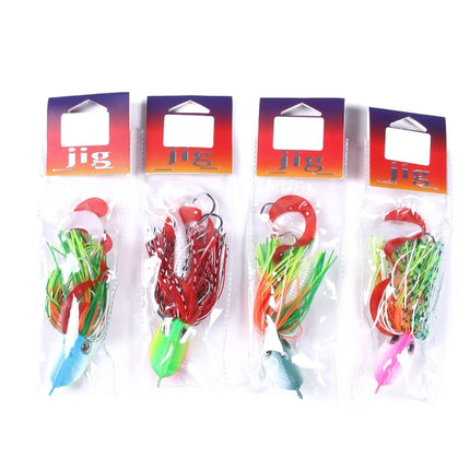 HENGJIA JIG Fish Head Beard Lead Hook, Specification: 20G(No. 2)-garmade.com