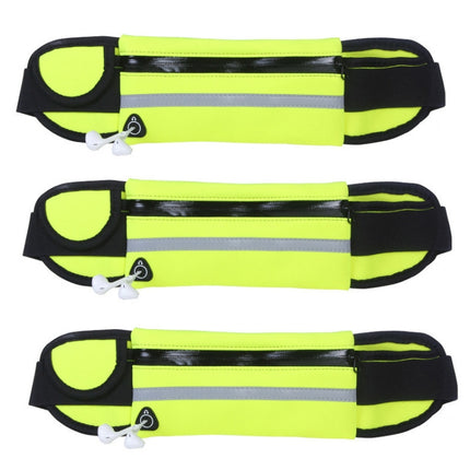 3PCS Outdoor Sports Large Capacity Portable Sweatproof Waist Bag(Green)-garmade.com