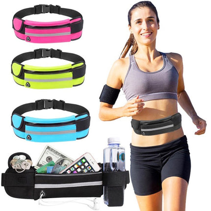 3PCS Outdoor Sports Large Capacity Portable Sweatproof Waist Bag(Green)-garmade.com