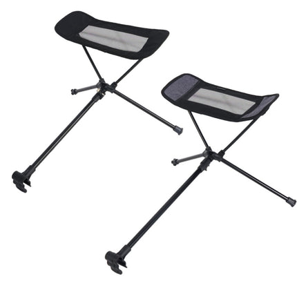Collapsible Footstool For Camping Foot Recliner Foot Rest(Gray)-garmade.com