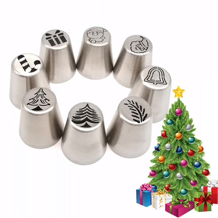 15 In 1 Christmas Themed Piping Cake Baking Kit-garmade.com