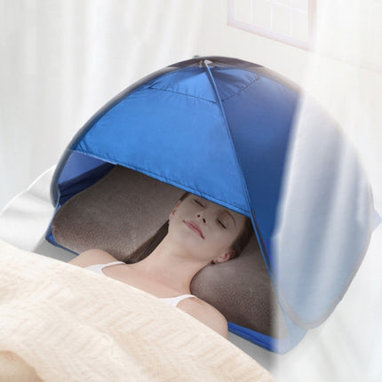 Indoor and Outdoor Automatic Quick Opening Sunshade Headrest Tent, Size: M 70x50x45cm(Blue)-garmade.com