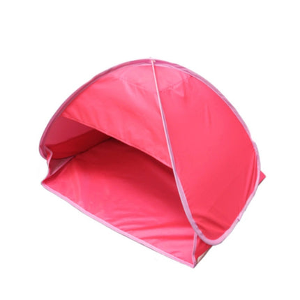 Indoor and Outdoor Automatic Quick Opening Sunshade Headrest Tent, Size: L 80x50x55cm(Red)-garmade.com