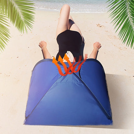 Indoor and Outdoor Automatic Quick Opening Sunshade Headrest Tent, Size: L 80x50x55cm(Blue)-garmade.com