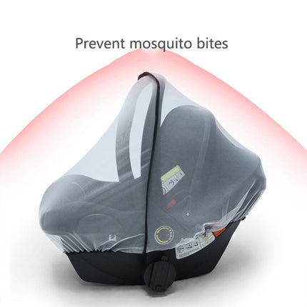 Baby Stroller Pushchair Mosquito Net Newborn Carriage Cradles Cover(White)-garmade.com