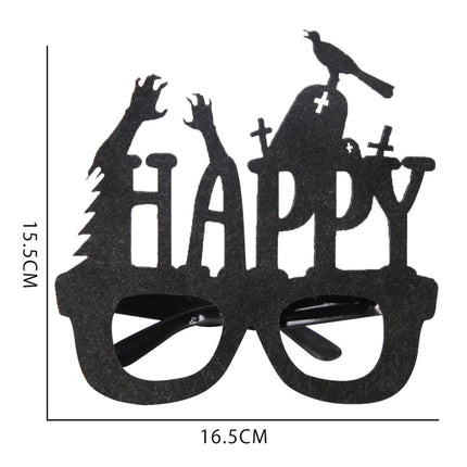 Halloween Decoration Funny Glasses Party Skeleton Spider Horror Props Tombstone-garmade.com
