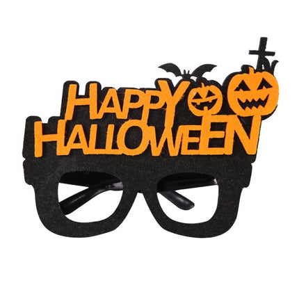 Halloween Decoration Funny Glasses Party Skeleton Spider Horror Props Letter Pumpkin-garmade.com