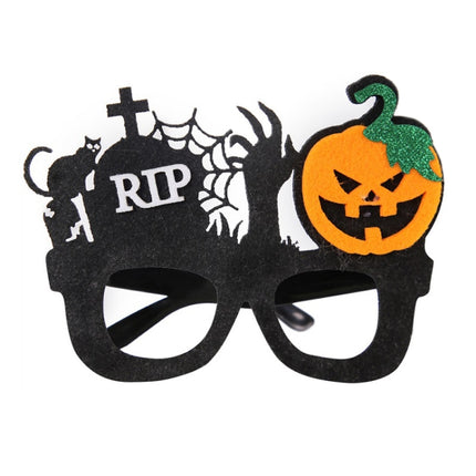 Halloween Decoration Funny Glasses Party Skeleton Spider Horror Props Cat Pumpkin-garmade.com
