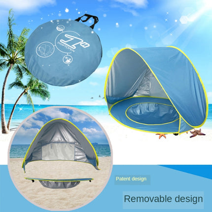 Baby Beach Tent With Pool Portable Foldable Sunshelter, Color: Orange-garmade.com