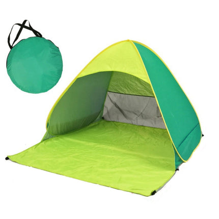 Automatic Instant Pop Up Tent Potable Beach Tent，Size: 150x165x110cm(Green)-garmade.com