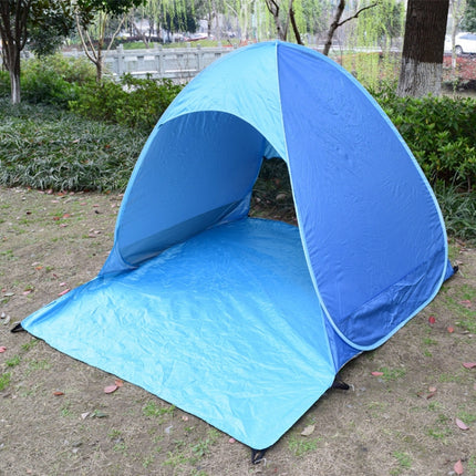 Automatic Instant Pop Up Tent Potable Beach Tent，Size: 150x165x110cm(Orange with Yellow)-garmade.com