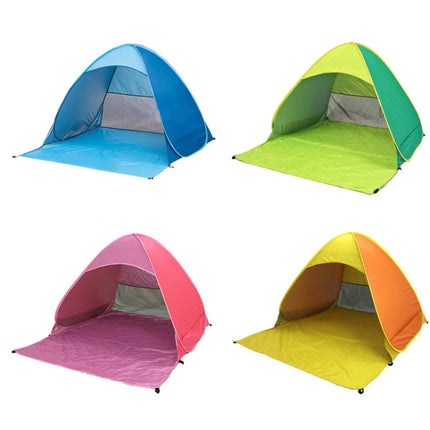 Automatic Instant Pop Up Tent Potable Beach Tent，Size: 200x165x130cm(Blue)-garmade.com