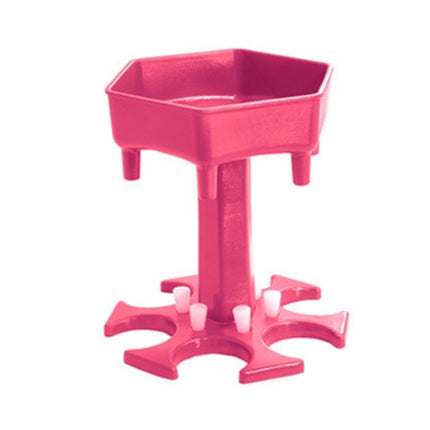 Bar Party 6 Cups Hexagon Wine Dispenser Wine Pourer Pink+6 Colorful Cups-garmade.com