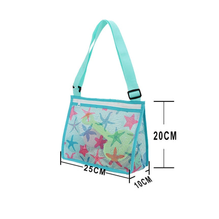 2 PCS Printed Zipper Three-dimensional Beach Toy Bag For Children(Starfish)-garmade.com