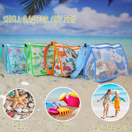 2 PCS Printed Zipper Three-dimensional Beach Toy Bag For Children(Starfish)-garmade.com