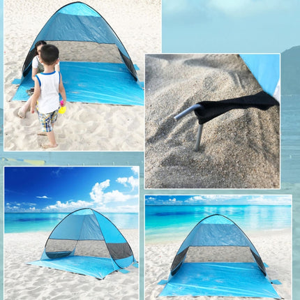 Automatic Instant Pop Up Tent Potable Beach Tent,Size:, Color: Pink Stripe-garmade.com