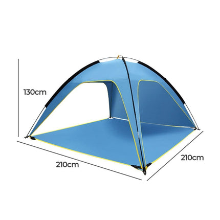 3 Sides Ventilated Spacious Outdoor Big Tent Sunscreen Rainproof Tent,Style: Ordinary-garmade.com