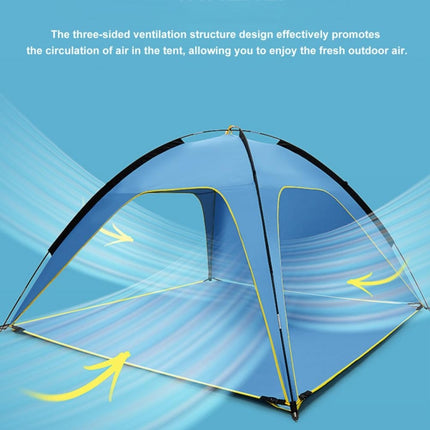 3 Sides Ventilated Spacious Outdoor Big Tent Sunscreen Rainproof Tent,Style: Ordinary-garmade.com