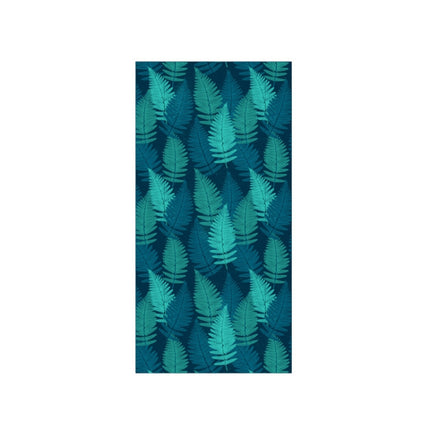 Printed Solid Color Beach Vacation Swimming Bath Towel Beach Towel, Color: Lake Blue Needle Leaf(Round Mesh Bag)-garmade.com