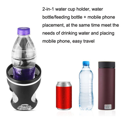 Baby Car Water Bottle Holder Bicycle Pot Water Pot Cup Holder(Black)-garmade.com