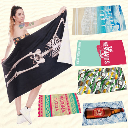 TWA34151 Active Printed Beach Towel Fashion 3D Digital Printed Bath Towel-garmade.com