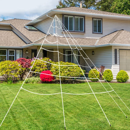 Halloween Spider Web Triangle Net Outdoor Decoration Props, Size: 7m x5.5m-garmade.com