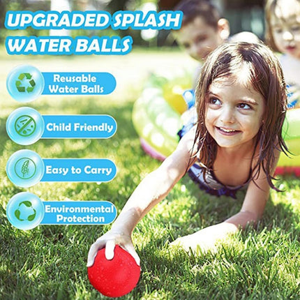 8 PCS Children Silicone Water Polo Water Fight Toy For Venting Decompression, Diameter: 6cm(Orange)-garmade.com