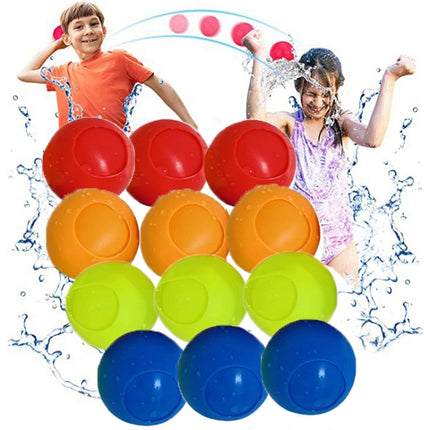 8 PCS Children Silicone Water Polo Water Fight Toy For Venting Decompression, Diameter: 6cm(Yellow Green)-garmade.com