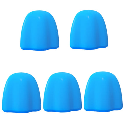 5 PCS Manual Silicone Self-Sealing Toothpaste Cap Aid(Blue)-garmade.com