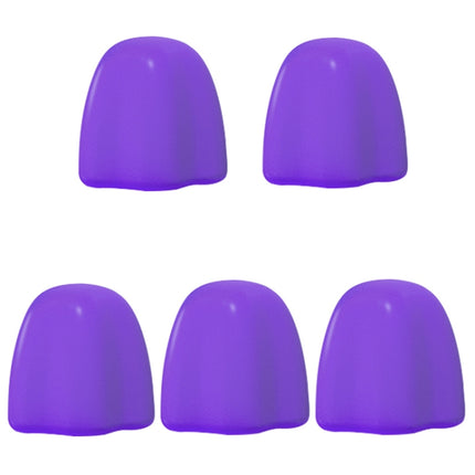 5 PCS Manual Silicone Self-Sealing Toothpaste Cap Aid(Purple)-garmade.com