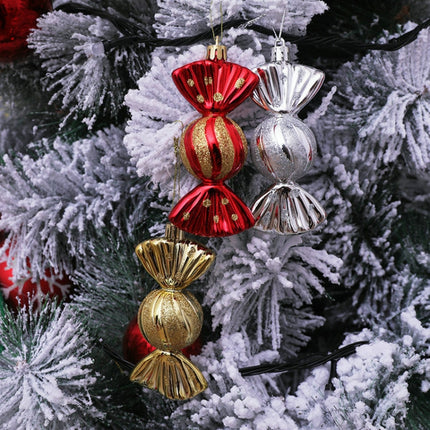5PCS/Box Christmas Decoration Electroplating Candy Props Gift Box Props(Gold)-garmade.com