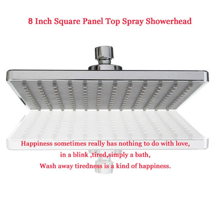 Bathroom 8 inch Square Electroplating Top Shower Head-garmade.com