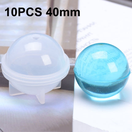 10 PCS 40mm Crystal Epoxy Ball Silicone Mould DIY Handmade Jewelry Sphere Making Mould-garmade.com